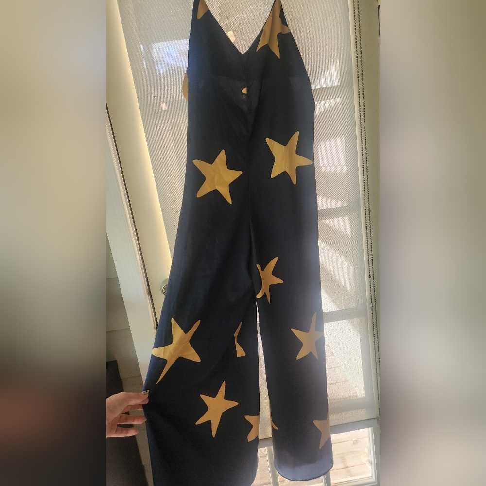⭐️ASOS Blue and Yellow Star Patterned Jump Suit⭐️